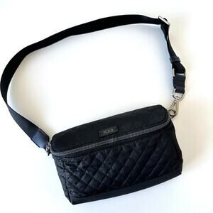 TUMI Black Quilted Nylon Lehigh Waist Pack Fanny Pack